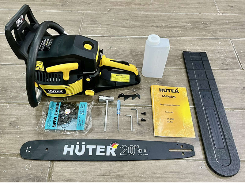 Máy cưa xích chạy xăng Chainsaw Huter BS-52 70/6/34 - 2.800W