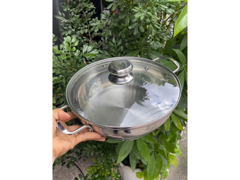 Nồi lẩu inox 3 đáy Iruka 26cm
