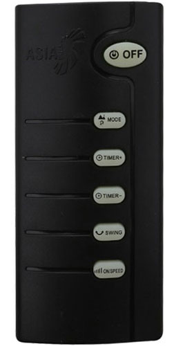 Quạt treo tường Asia VY377290 có remote đi kèm