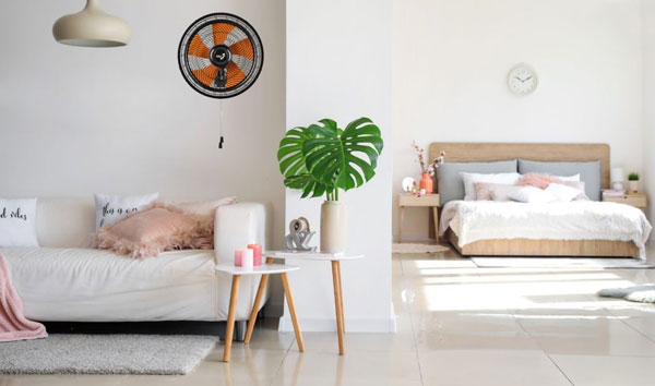 quạt treo tường Asia VY637891 có kiểu dáng hiện đại 