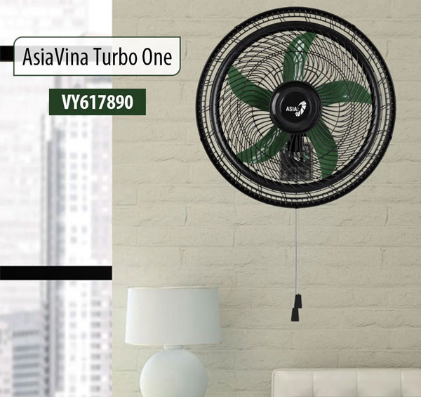 quạt treo tường ASIAVINA Turbo One VY617890 dễ dàng hài hòa với nhiều không gian sống