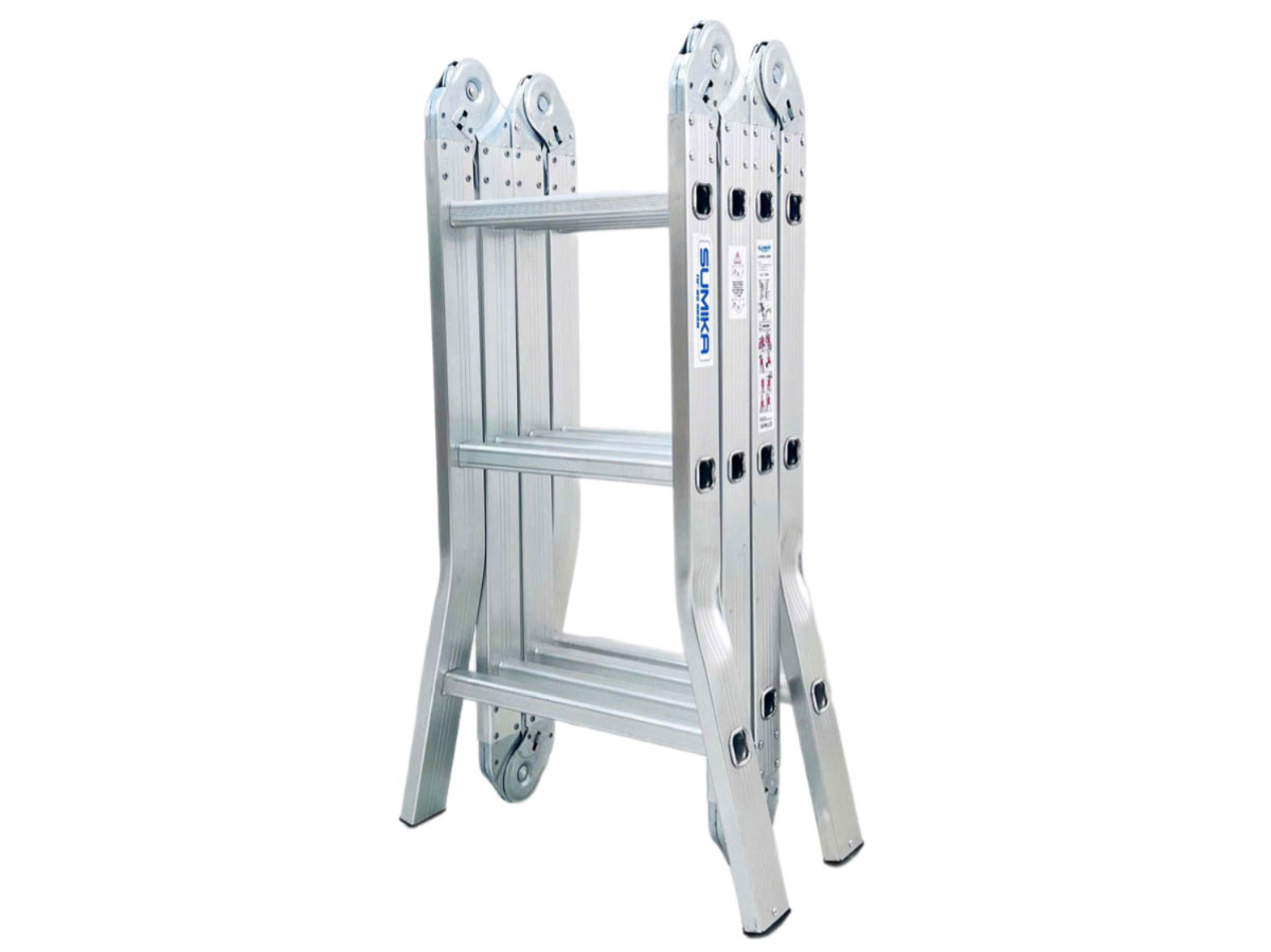 Thang nhôm gấp 4 đoạn Sumika SKM603, chữ A cao 1.7m