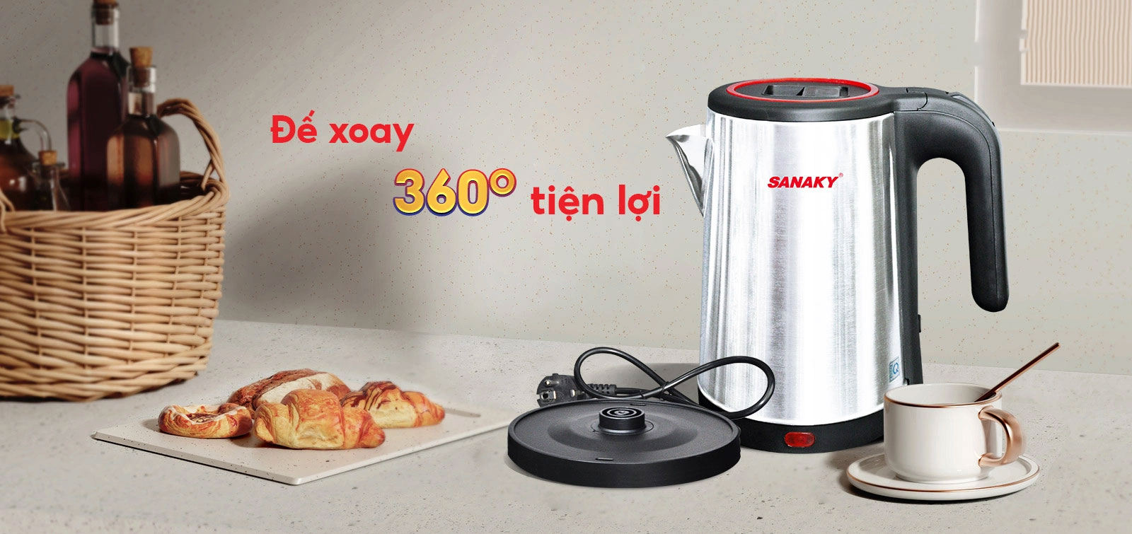 Ấm siêu tốc Sanaky  