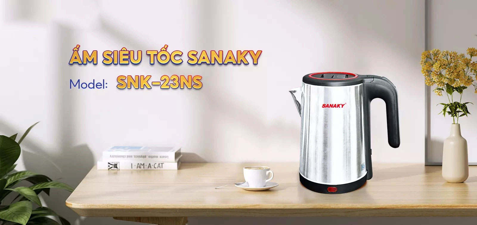 Ấm siêu tốc Sanaky SNK-23NS