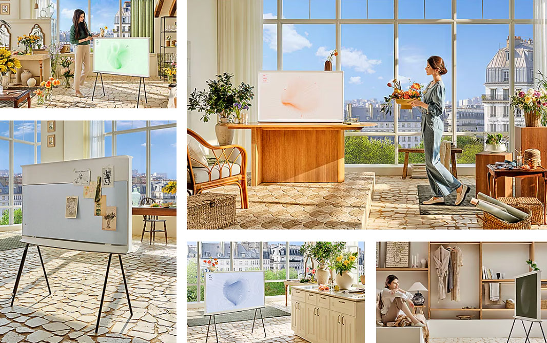 Smart Tivi Samsung The Serif QLED 4K 65 inch QA65LS01DAKXXV