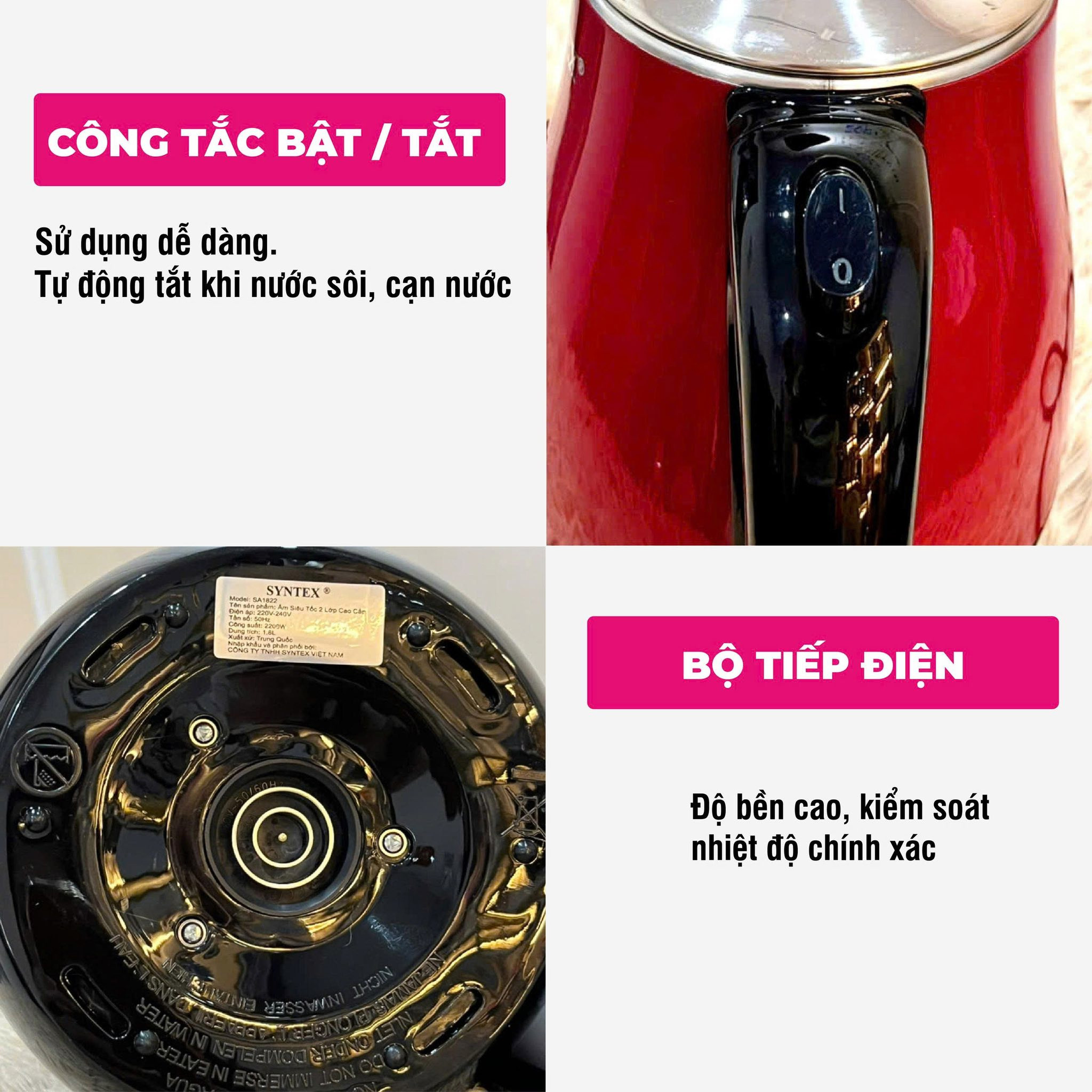 Ấm đun Syntex SA-1822