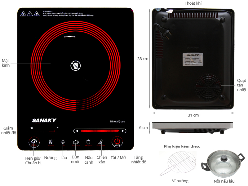 Bếp hồng ngoại Sanaky SNK2102HG
