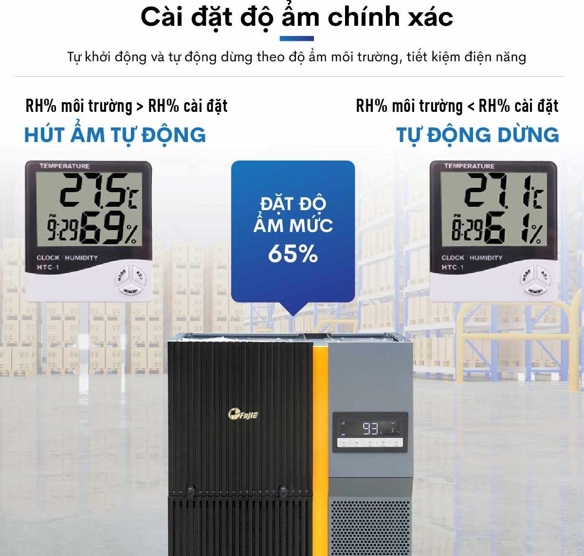 Máy hút ẩm FujiE HM-6240EN