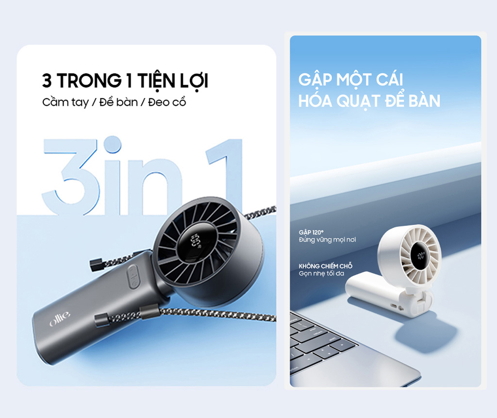 Quạt cầm tay Ollie Fan-Engine Z