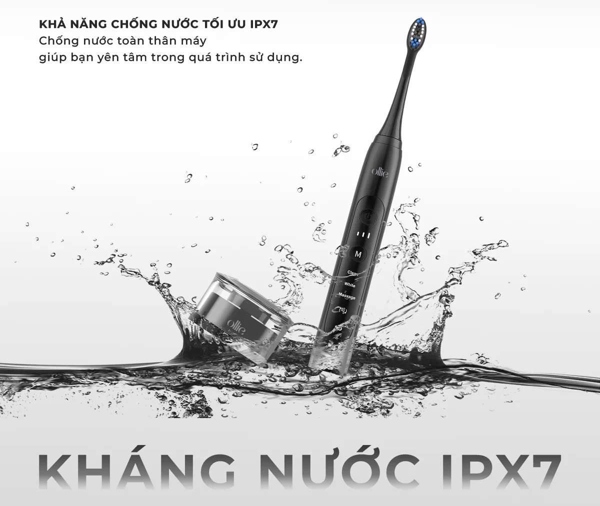 Bàn chải đánh răng điện Ollie OLB-MLM-SG-01