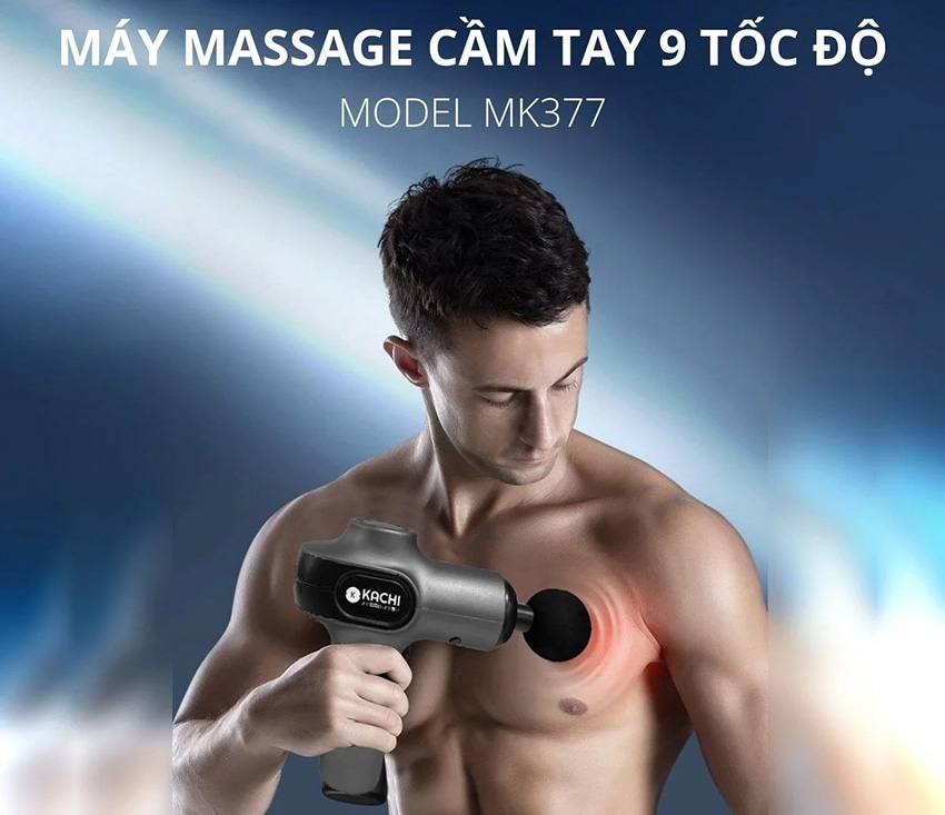 Máy massage cầm tay Kachi MK377 (màu xám)
