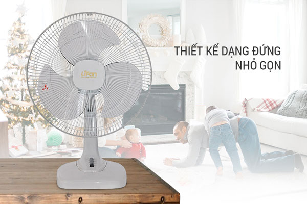 quạt bàn Lifan B-378 có thiết kế nhỏ gọn