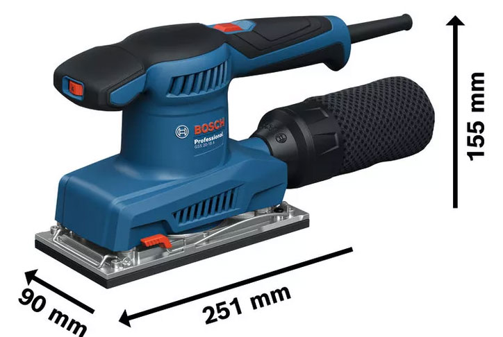 Máy chà nhám quỹ đạo Bosch GSS 20-18A 06010701K1