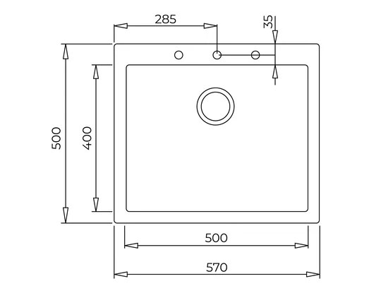 Teka ForSquare 50.40 TG V.AUTO NEGRO
