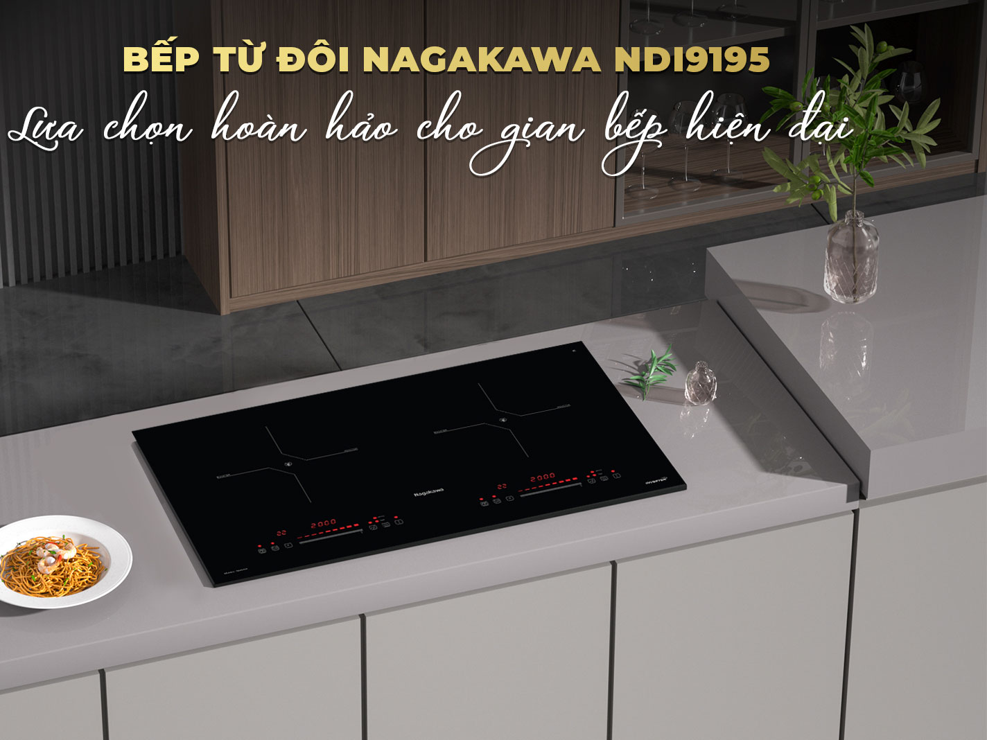 Bếp điện từ đôi Nagakawa NDI9195