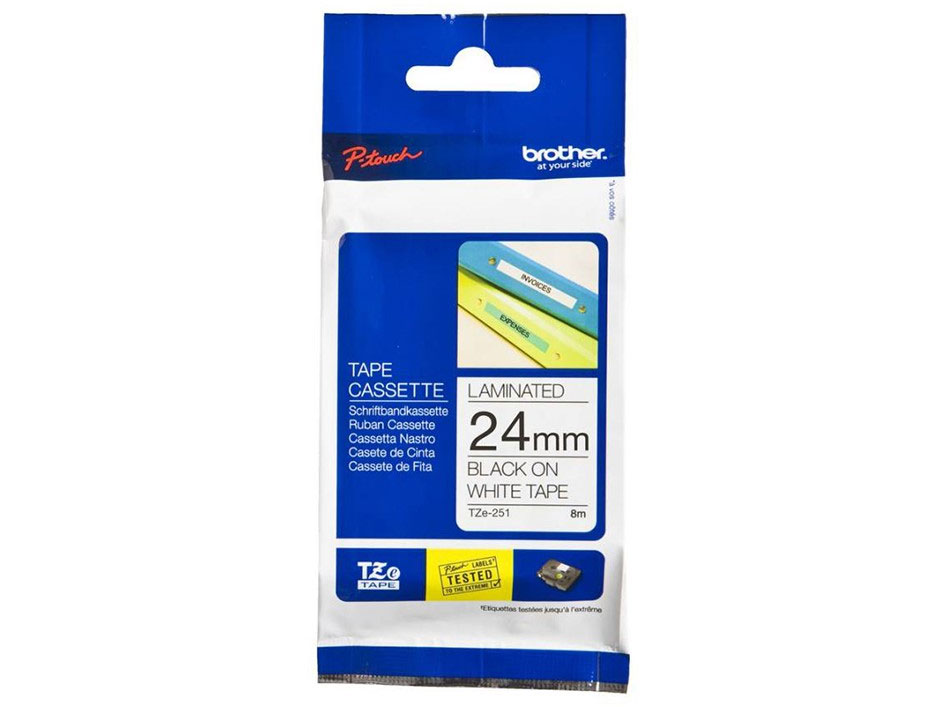Giấy in nhãn Brother tiêu chuẩn TZe-251 24mm