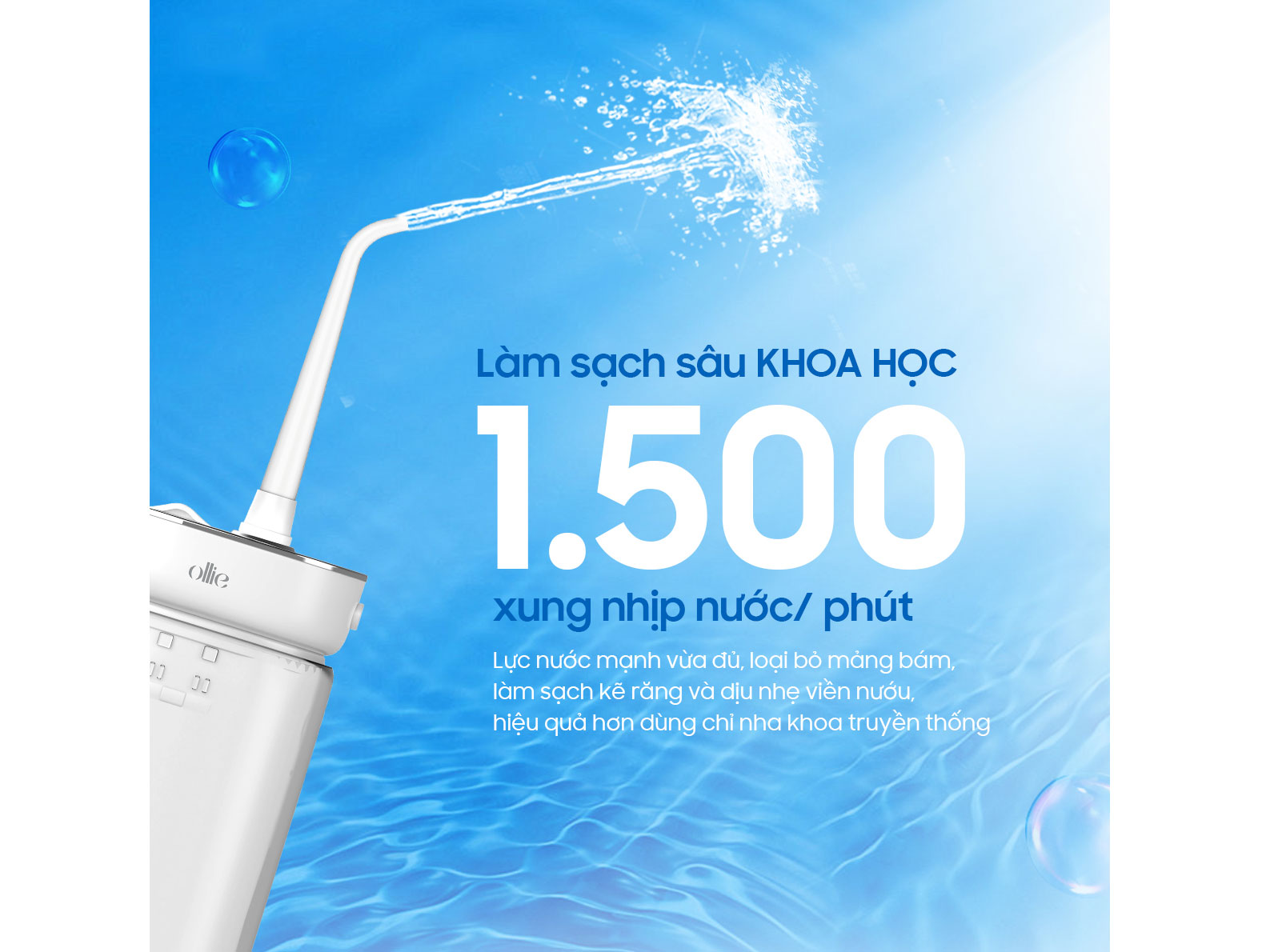 Máy tăm nước cầm tay Ollie OLF-AC-SG01 