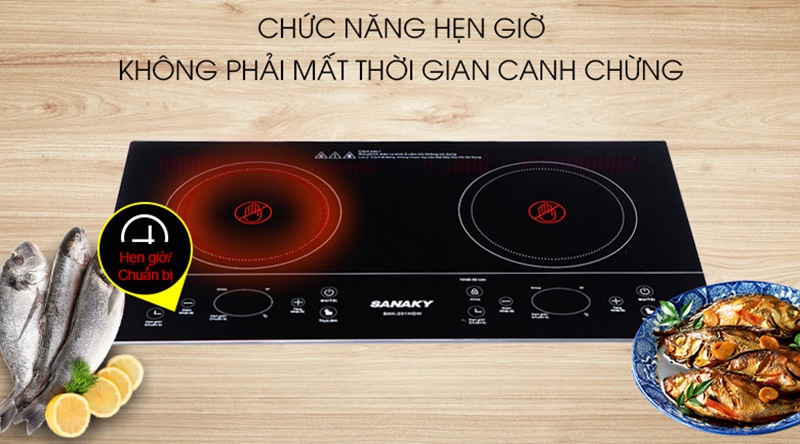 Bếp hồng ngoại đôi  