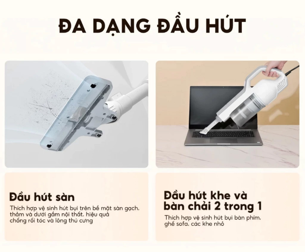 Máy hút bụi cầm tay AQS-CCXL8R(W)-VN
