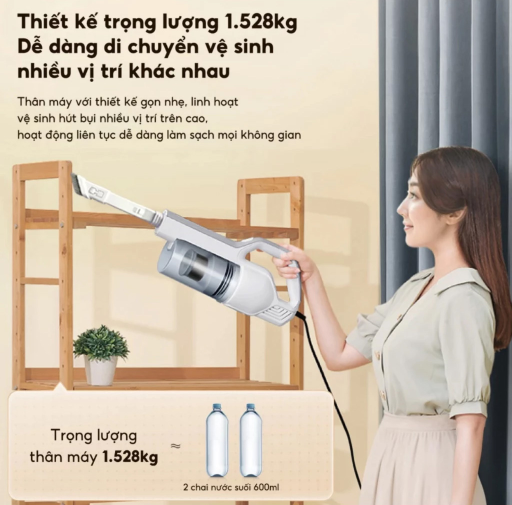 Máy hút bụi cầm tay AQUA AQS-CCXL8R(W)-VN