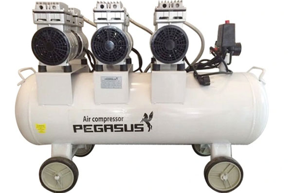 máy nén khí Pegasus TM-OF750x3 này không sử dụng dầu bôi trơn do đó khí tạo ra đảm bảo sạch sẽ
