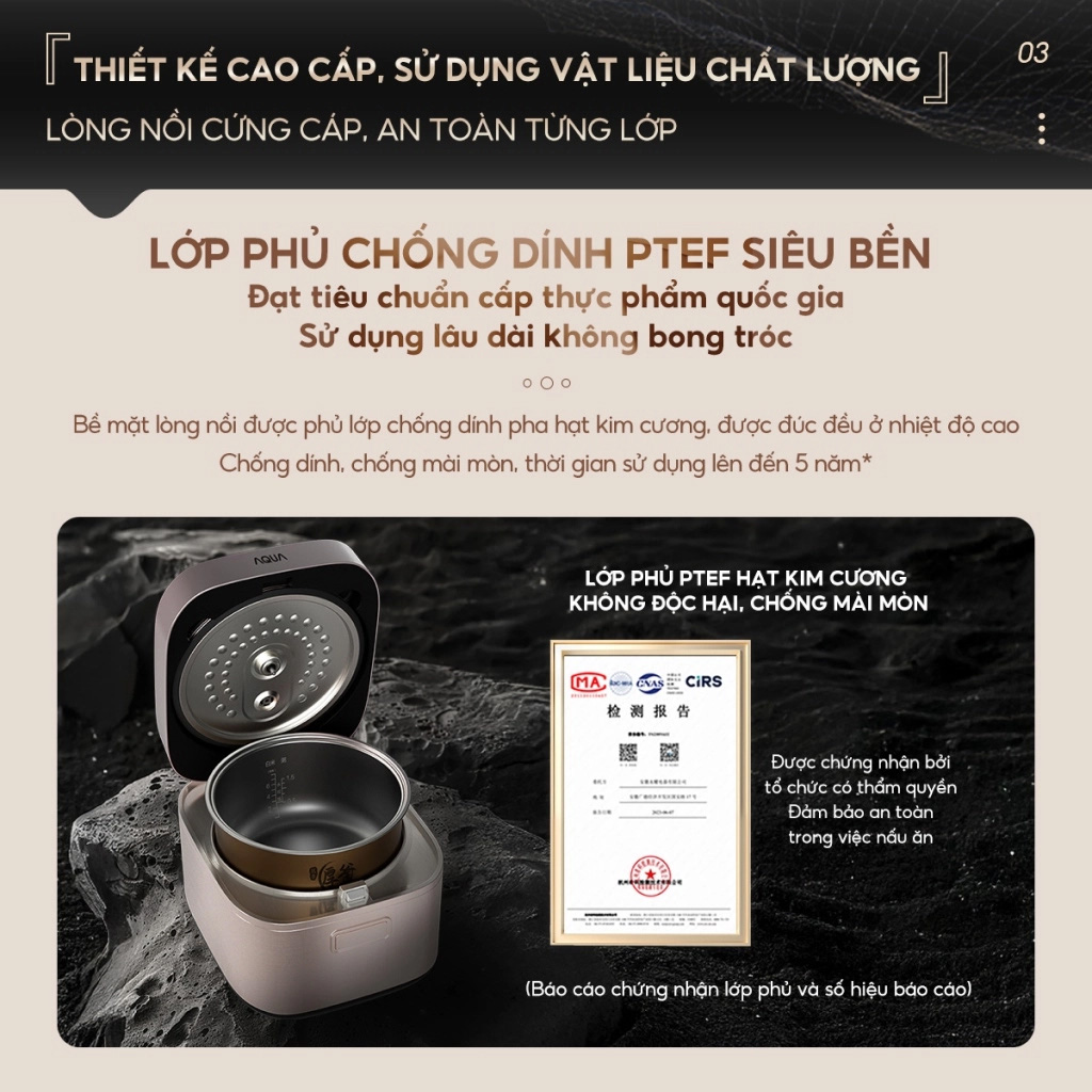 Nồi cơm Aqua AQS-RBC401R(N)-VN