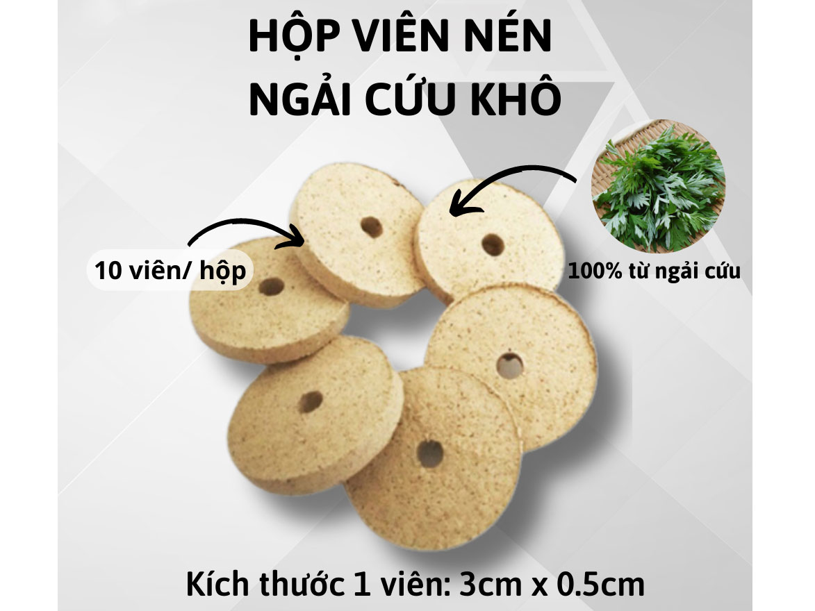 Hộp viên nén ngải cứu khô 