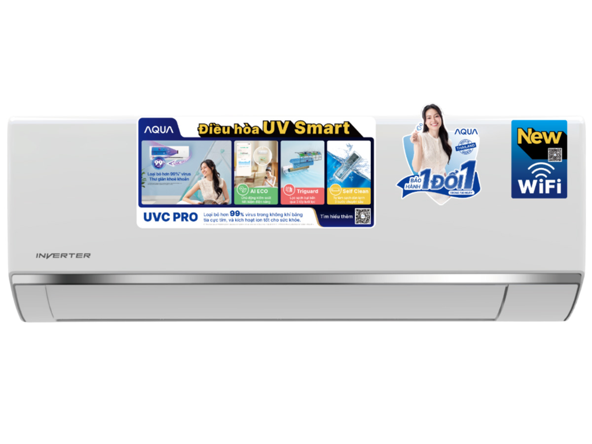 Máy lạnh Aqua Inverter 1.5 HP AQA-RUV13RB3