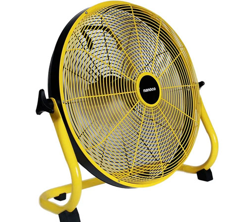 Quạt sạc sàn Nanoco NRF1230L có lồng quạt đan kín