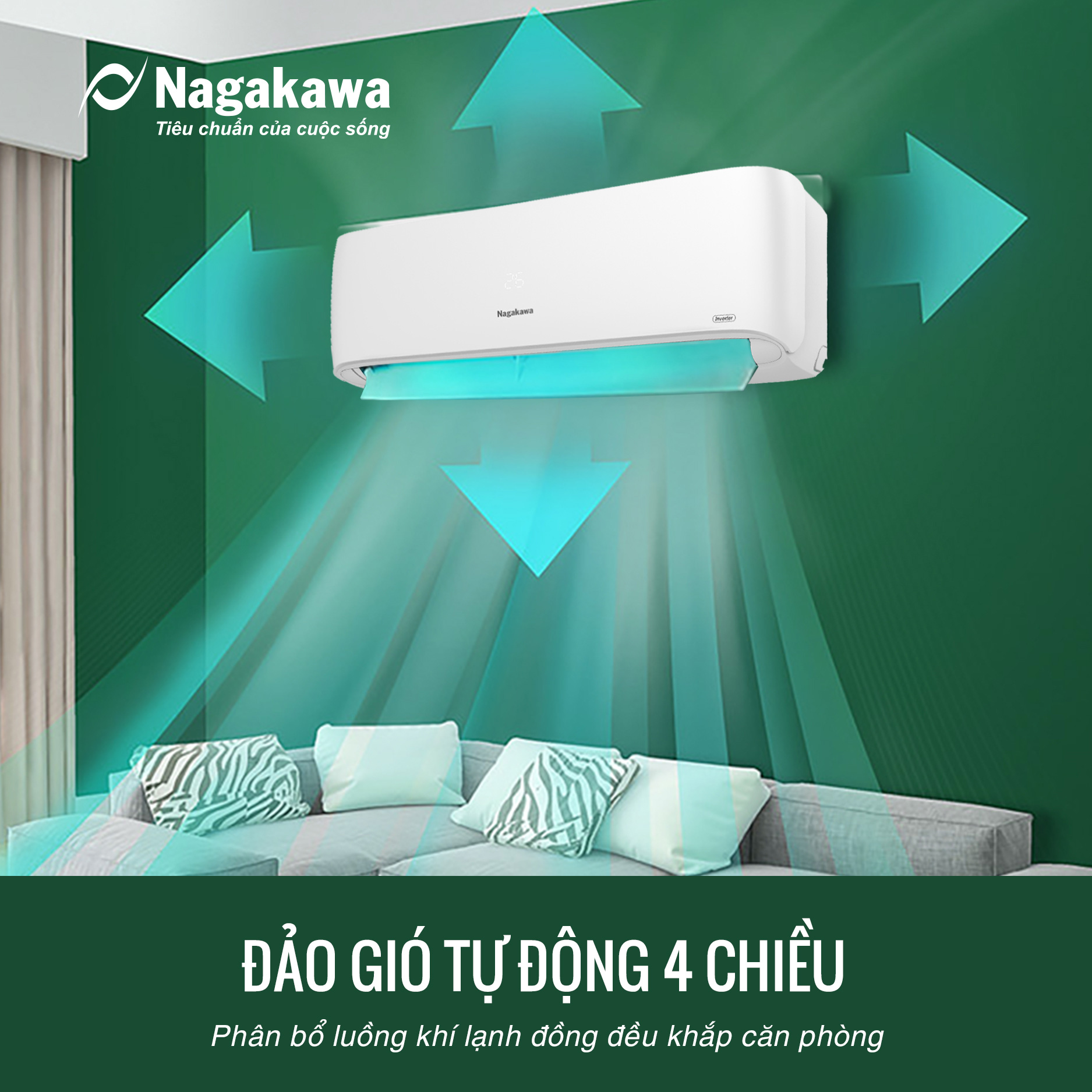 Điều hòa 2 chiều 18.000BTU Nagakawa NIS-A18R2H11