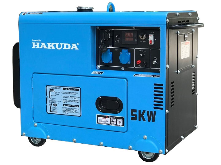 Máy phát điện chạy dầu Hakuda HKD5000P1 - 5KW