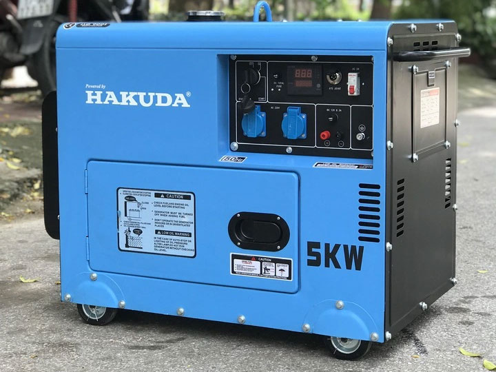 Máy phát điện chạy dầu Hakuda HKD5000P1