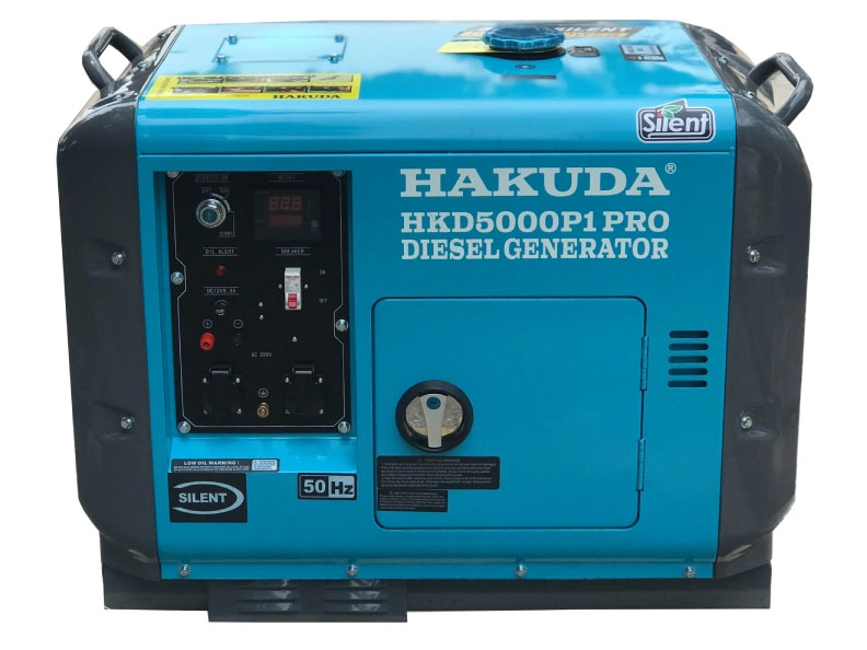 Máy phát điện chạy dầu Hakuda HKD5000P1 PRO (5KW cách âm)
