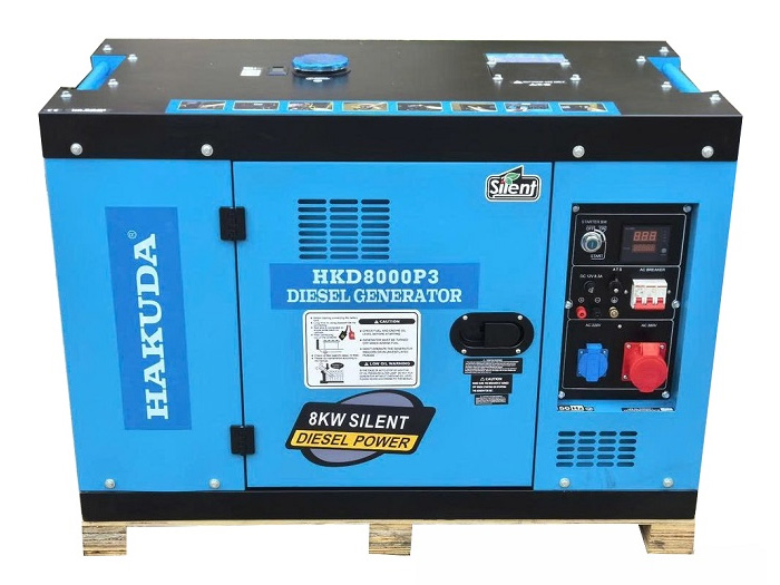 Máy phát điện chạy dầu Hakuda HKD8000P3 (3 pha, 8KW)