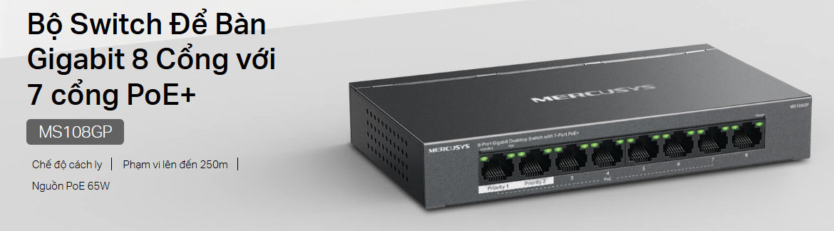 Mercusys MS108GP