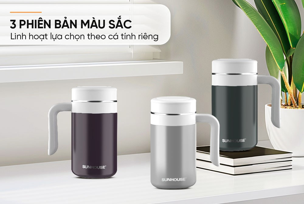 Bình cốc giữ nhiệt Stay Table 520ml Sunhouse KS-TU520SB
