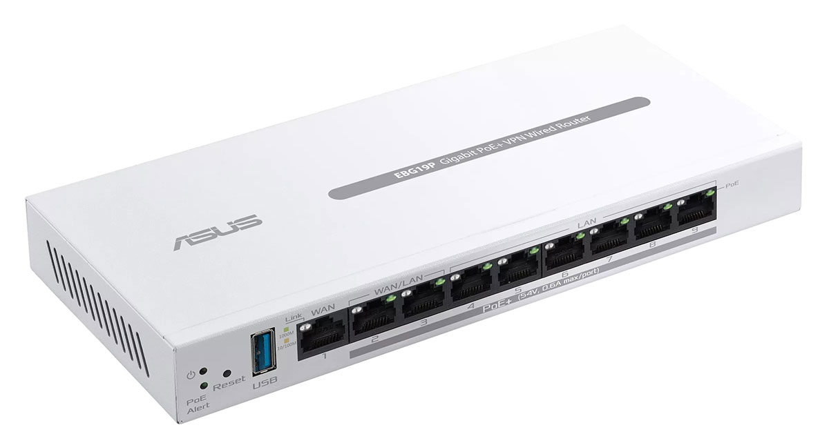 Bộ định tuyến có dây Asus Expert WiFi EBG19P Gigabit PoE+ VPN