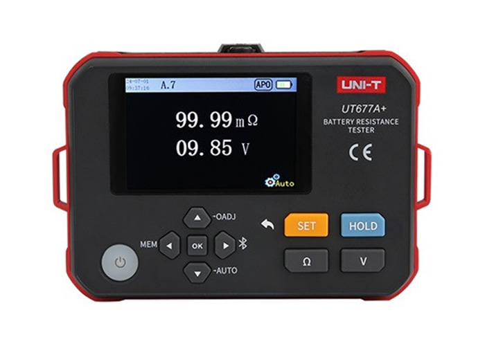 Máy đo nội trở ắc quy Uni-T UT677A+ (0.000mΩ - 3Ω, Bluetooth)