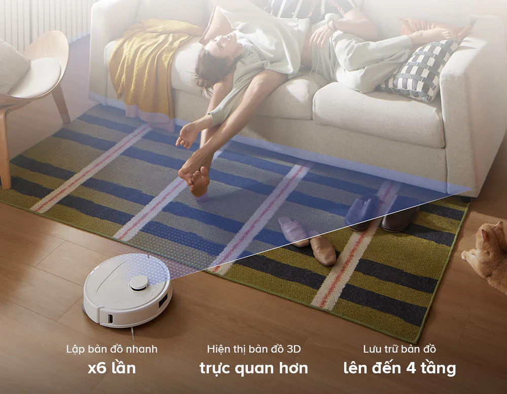 Robot hút bụi lau nhà Roborock Qrevo C Pro (RRW0PEP+EWFD48HRR)