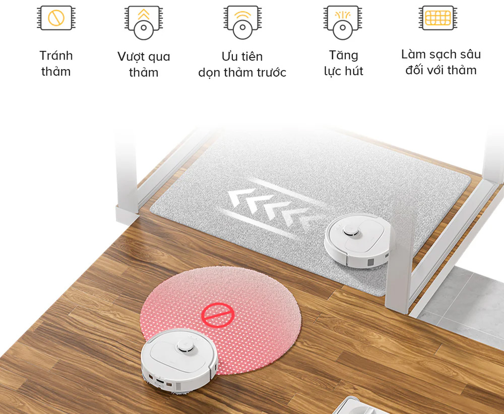 Robot hút bụi lau nhà Qrevo C Pro
