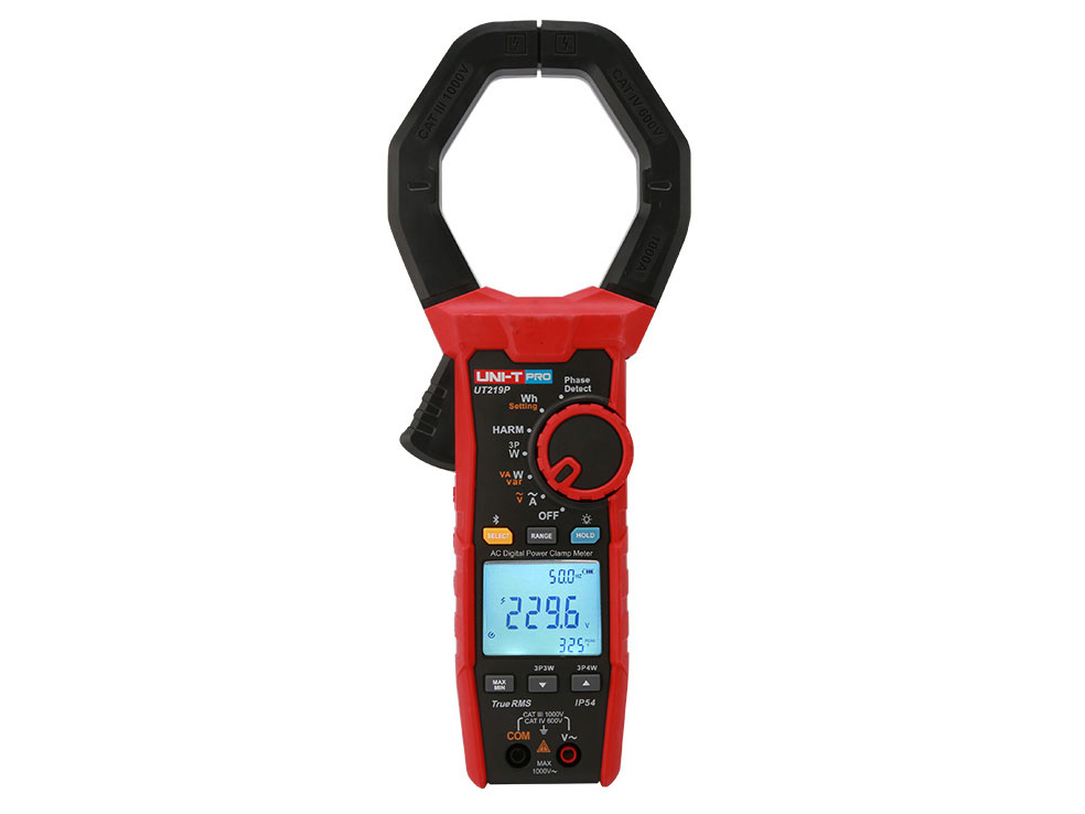 Ampe kìm phân tích công suất Uni-T UT219P (1.000A, 1.000V, True RMS)