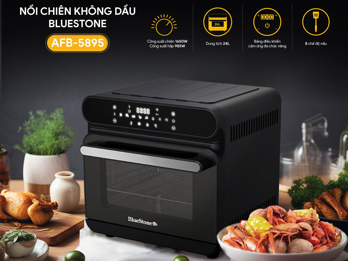 Nồi chiên không dầu hơi nước BlueStone AFB-5895