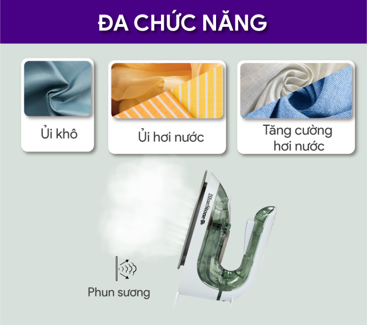 Bàn ủi hơi nước BlueStone  