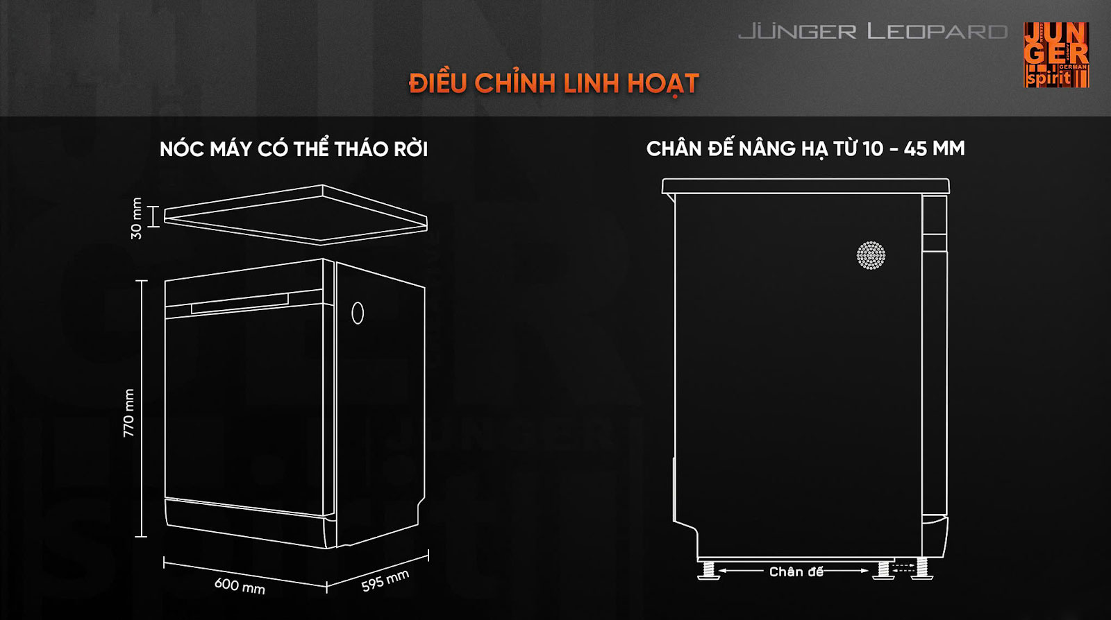 Máy rửa bát Junger  