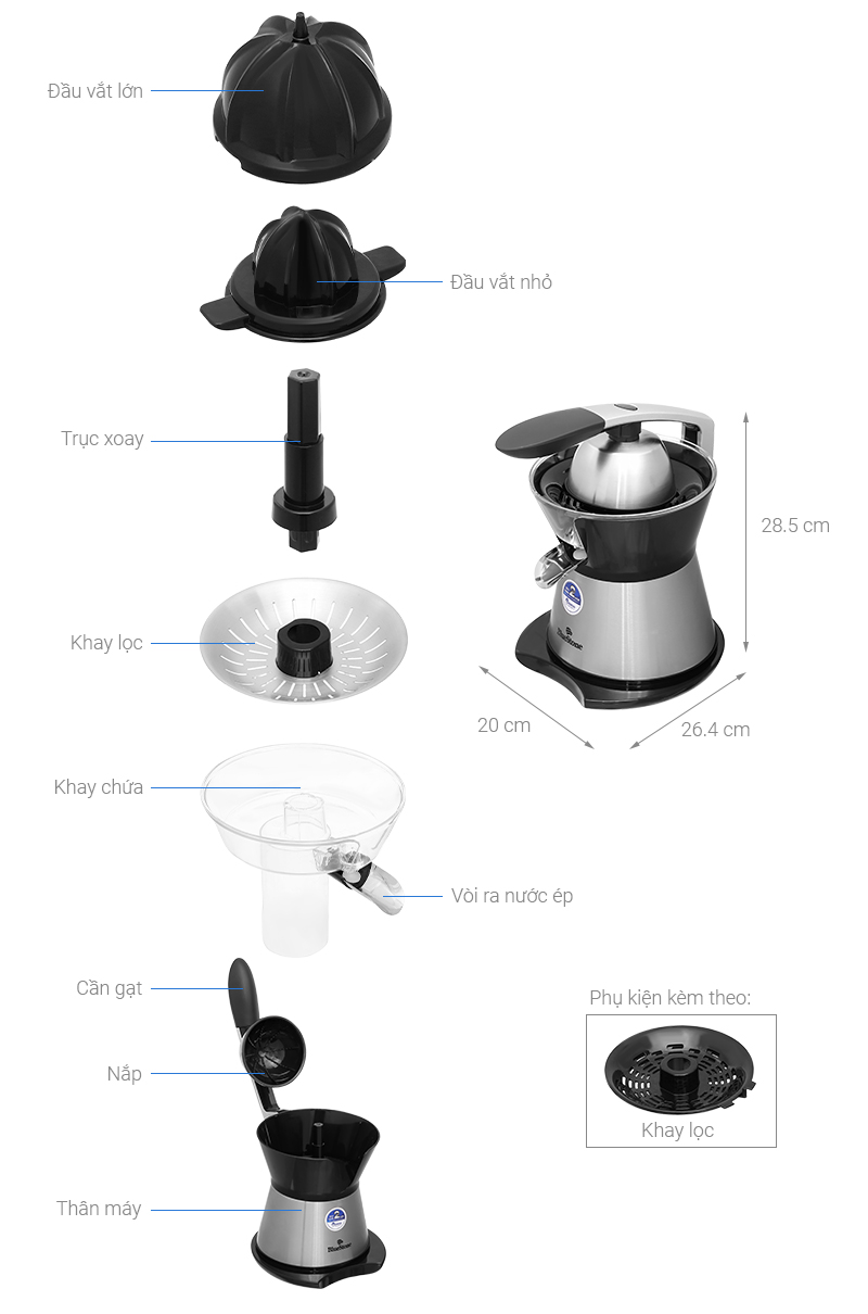 Máy vắt cam BlueStone  