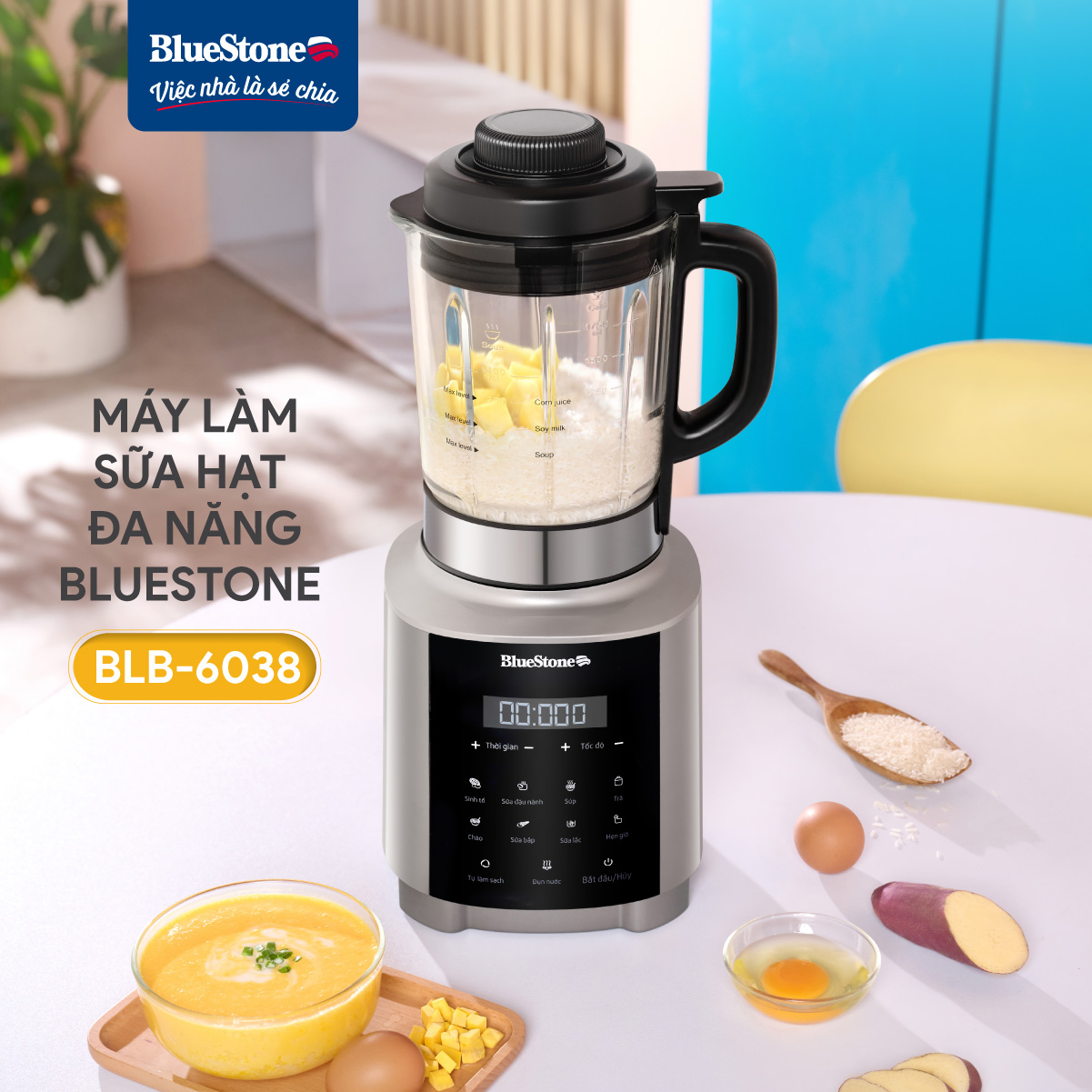 Máy làm sữa hạt BlueStone BLB-6038