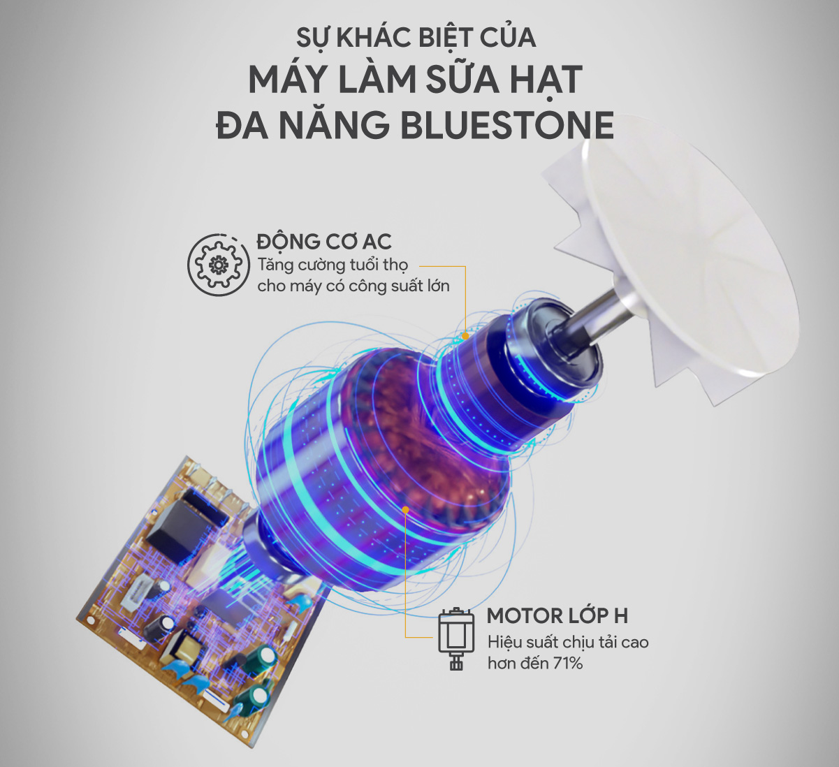 Máy làm sữa hạt đa năng BlueStone BLB-6038 1.75 Lít 1.000W