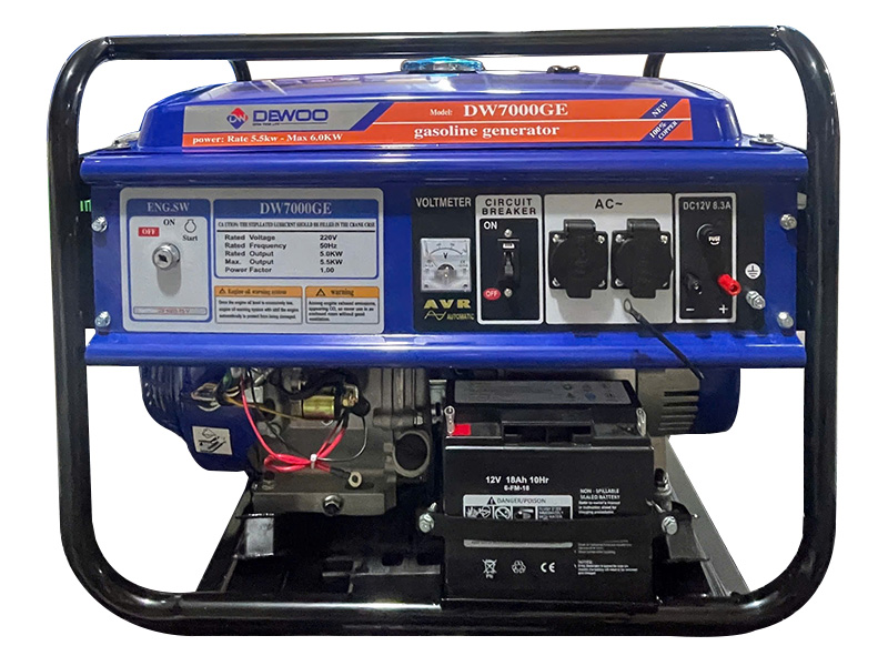 Máy phát điện chạy xăng Dewoo DW7000GE (5KW)