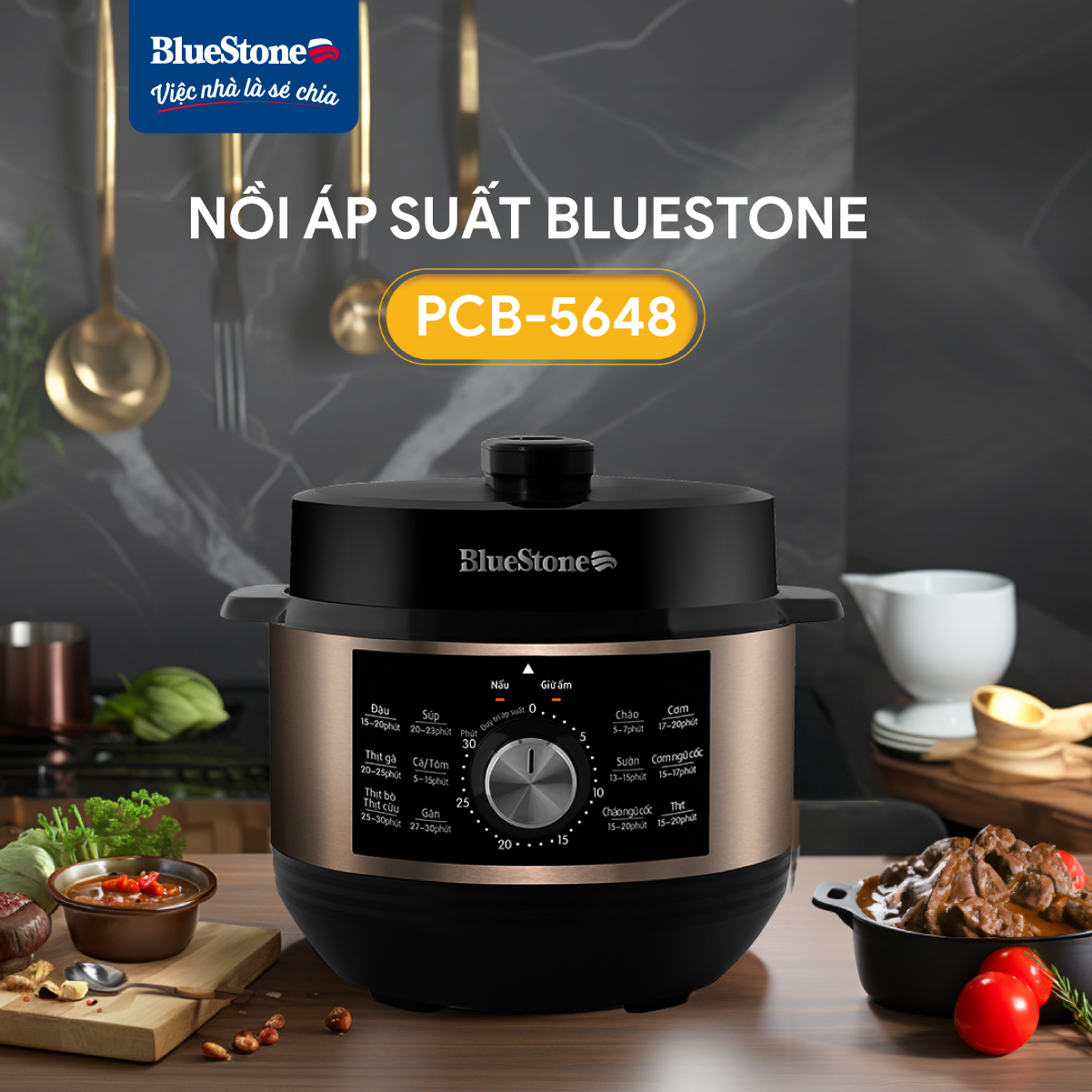 Nồi áp suất BlueStone  