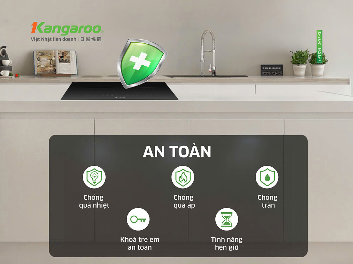 Bếp từ đôi lắp âm Kangaroo